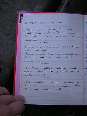 Diary page 012